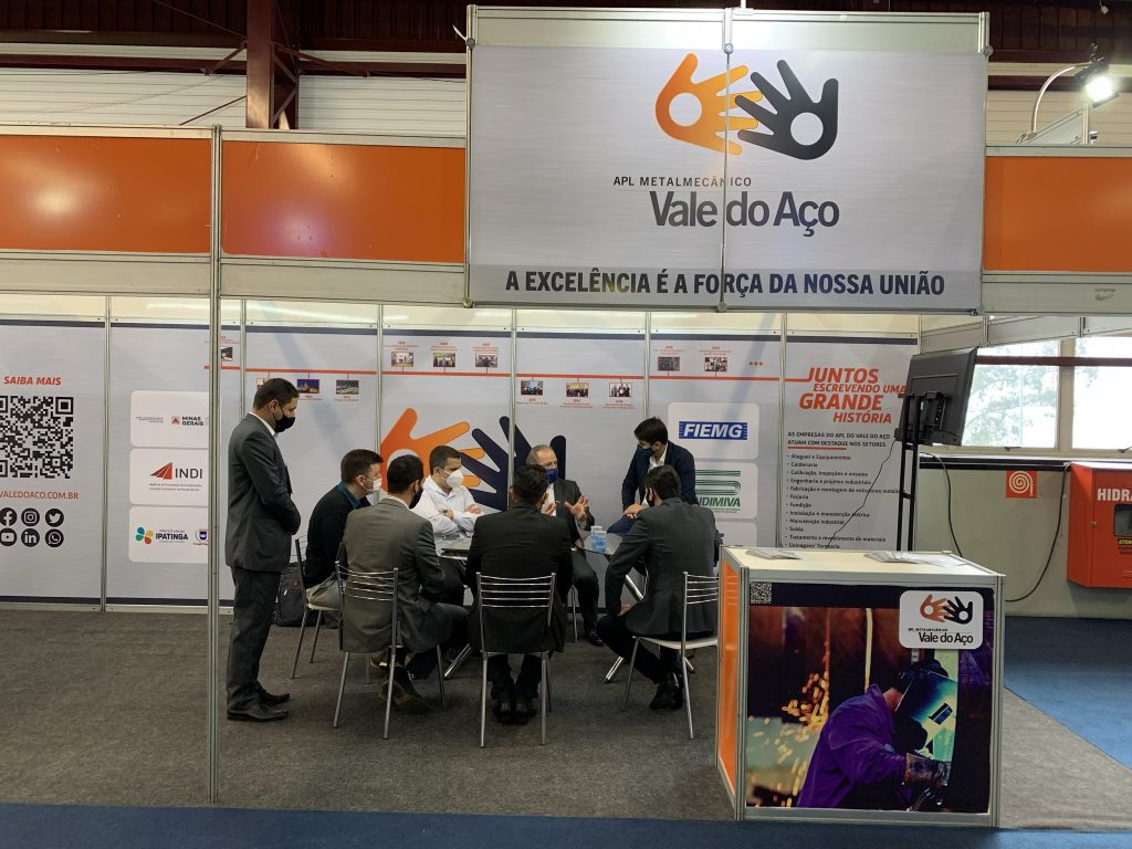 Vale do Aço foi representado em feira de negócios por meio do estande do APL Vale do Aço, com parceria com a ARMVA e demais instituições atuantes da região